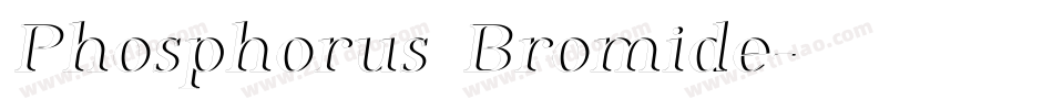 Phosphorus Bromide字体转换